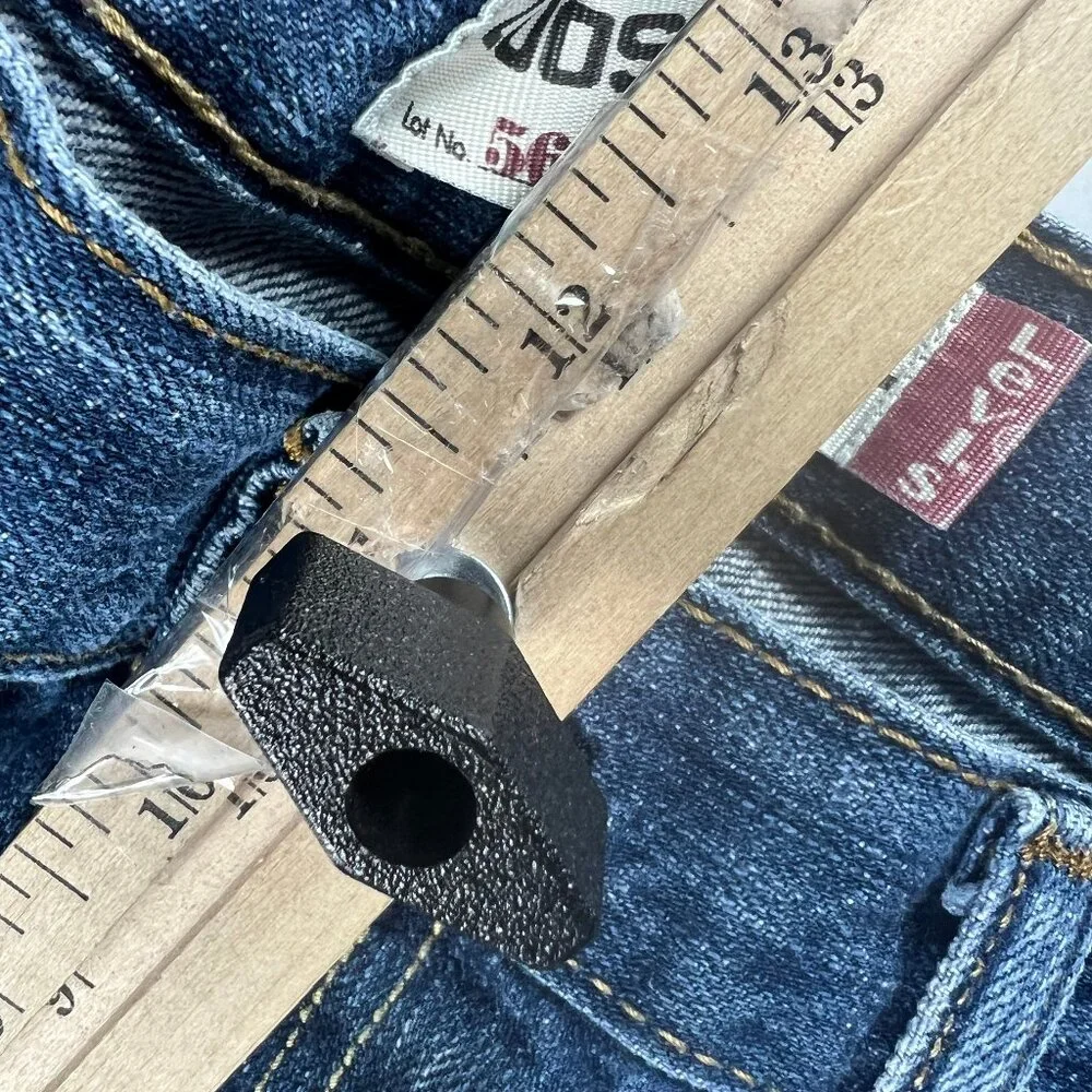 Levi's Jean Shorts Men's 35* 569 Loose Blue Cut Off Faded Denim Jorts Tag 34